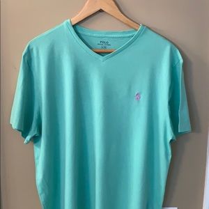 Men's size L  V-Neck Polo by Ralph Lauren T Shirt